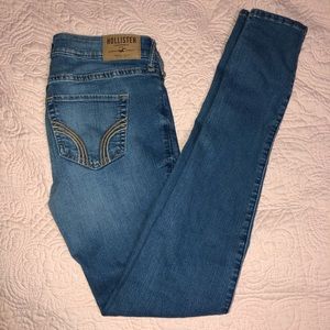 hollister mid rise denim jeans